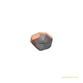 Márványos-Narancssárgás 4x4x1 Szikla Elem Alsó Rész