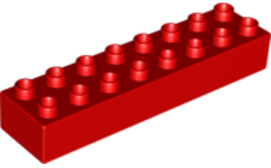 LEGO® Alkatrészek (Pick a Brick) 4291879 - Piros Duplo 2 x 8 kocka