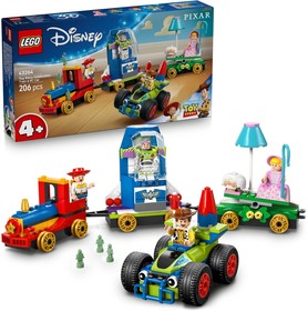 Toy Story ünnepi vonat és RC versenyautó