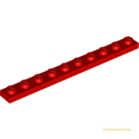 LEGO® Alkatrészek (Pick a Brick) 447721 - Piros 1X10 Lapos Hosszú Elem