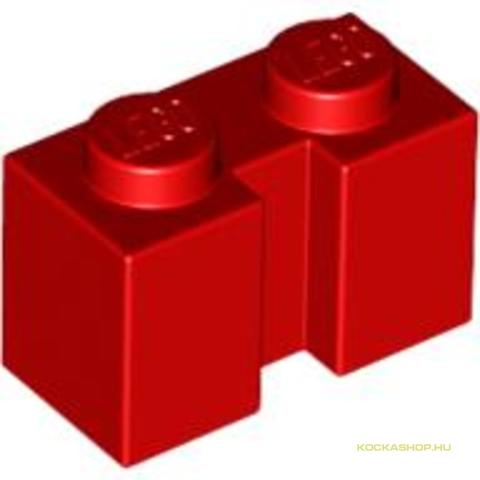 LEGO® Alkatrészek (Pick a Brick) 4501560 - Piros 1x2 Elem Hasítékkal