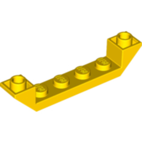 LEGO® Alkatrészek (Pick a Brick) 4503844 - Sárga 6x1x1 Inverz Cserépelem