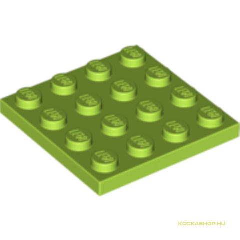 LEGO® Alkatrészek (Pick a Brick) 4504850 - Lime színű 4X4 Lapos Elem