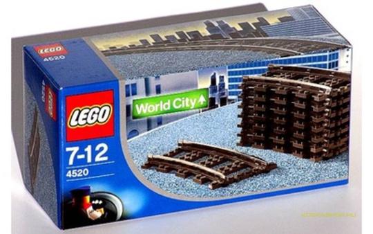 LEGO® City 4520 - 9V-os Sínkészlet Kanyar (8db-os)