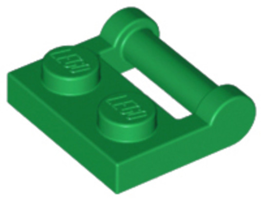 LEGO® Alkatrészek (Pick a Brick) 4521931 - Zöld 2X1 Lapos Elem Fogantyúval