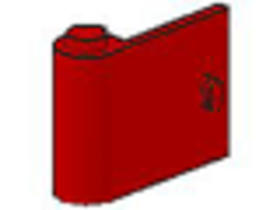 Piros 1x3x2 bal oldali ajtó