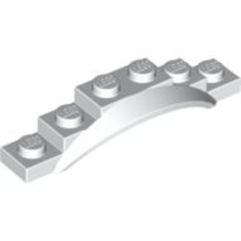 LEGO® Alkatrészek (Pick a Brick) 4523556 - Fehér 1X6X1 Sárhányó
