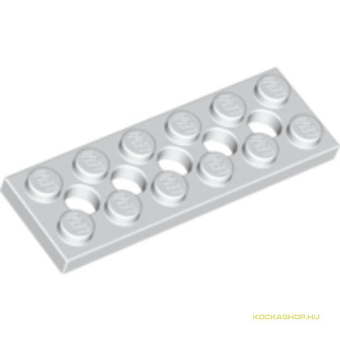 LEGO® Alkatrészek (Pick a Brick) 4527947 - Fehér 2X6 Lapos Elem 6 Lyukkal