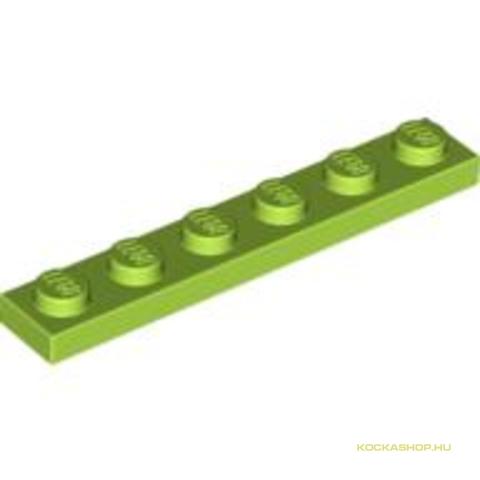 LEGO® Alkatrészek (Pick a Brick) 4529160 - Lime színű 1X6 Lapos Elem
