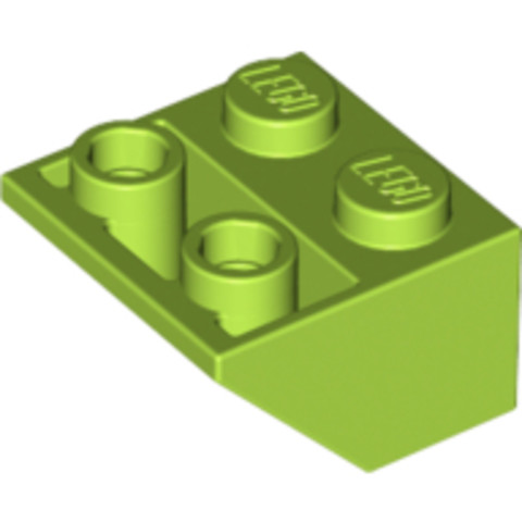 LEGO® Alkatrészek (Pick a Brick) 4529679 - Lime 2X2/45° Fordított Elem