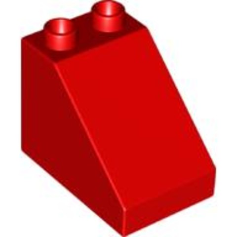 LEGO® Alkatrészek (Pick a Brick) 4534647 - DUPLO Piros 1x3x2 Cserép Elem