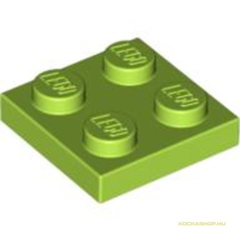 LEGO® Alkatrészek (Pick a Brick) 4537937 - Lime színű 2X2 Lapos Elem