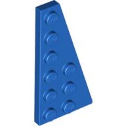 LEGO® Alkatrészek (Pick a Brick) 4543089 - Kék 3x6 Jobboldali Ékelem