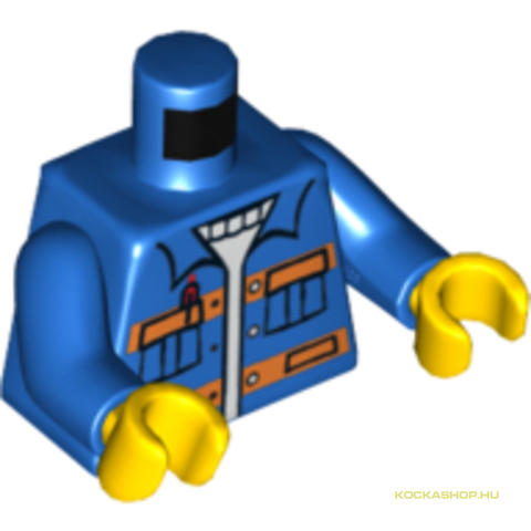 LEGO® Alkatrészek (Pick a Brick) 4548877 - Kék Minifigura Felsőrész, , Csíkkal