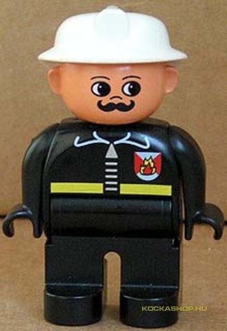 LEGO® Minifigurák 4555pb043 - DUPLO Tűzoltó fekete bajusszal