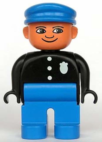 LEGO® Minifigurák 4555pb061 - DUPLO Tűzoltó Kék Sisakkal