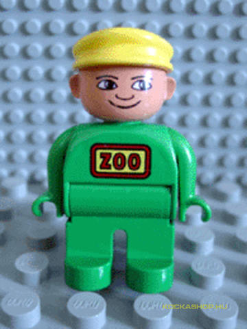 LEGO® Minifigurák 4555pb079 - DUPLO Állatgondozó zöld ruhában
