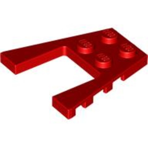 LEGO® Alkatrészek (Pick a Brick) 4561034 - Piros 4x4 Lapos Ék