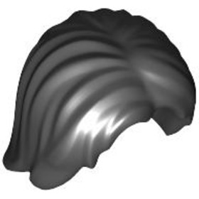 Fekete Minifigura Haj - Közepesen Hosszú