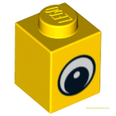 LEGO® Alkatrészek (Pick a Brick) 4569076 - Sárga 1X1X1 Kocka Rajzolt Szemmel