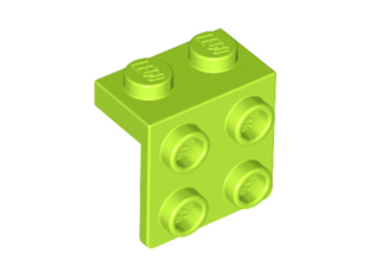 LEGO® Alkatrészek (Pick a Brick) 4569452 - Lime 1X2/2X2 Sarokelem