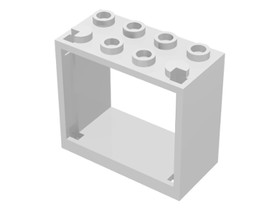 Fehér 2 x 4 x 3 ablakkeret