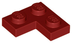 Sötétpiros 1X2X2 Lapos Sarokelem
