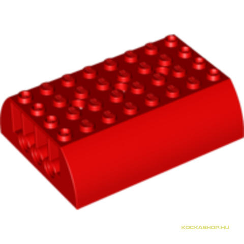 LEGO® Alkatrészek (Pick a Brick) 4585977 - Piros 8x6x2 Ívelt Tetőelem