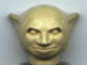 Világos testszínű Kobold minifigura fej