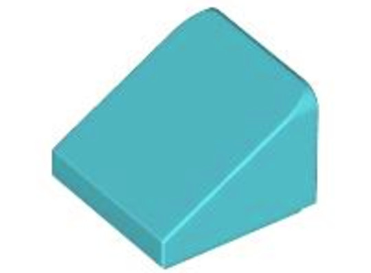LEGO® Alkatrészek (Pick a Brick) 4619520 - Közép azúr színű 1X1X2/3 Tetőelem