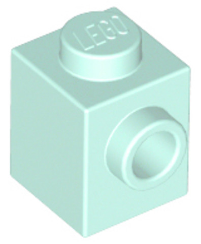 LEGO® Alkatrészek (Pick a Brick) 4619815 - Világos aqua 1X1 Kocka +1 Gombbal