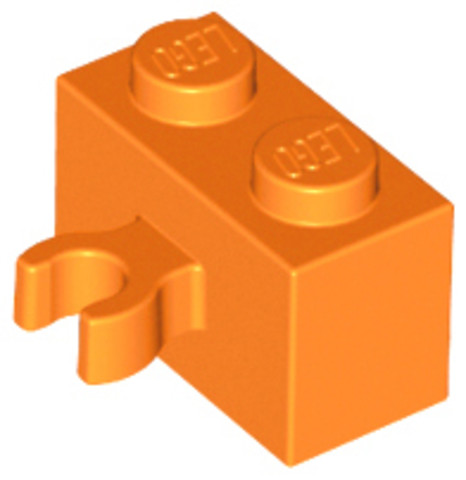 LEGO® Alkatrészek (Pick a Brick) 4648849 - Narancs 1X2 Elem Vízszintes Tartóval