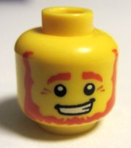 LEGO® Alkatrészek (Pick a Brick) 4649938 - Sárga Minifig Kobold Fej