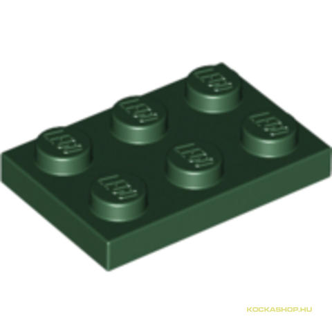 LEGO® Alkatrészek (Pick a Brick) 4650244 - Sötét zöld 2X3 Lapos Elem
