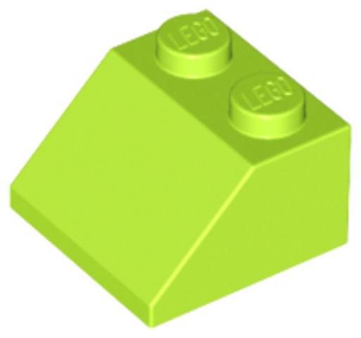 LEGO® Alkatrészek (Pick a Brick) 4650630 - Lime 2X2/45° Elem