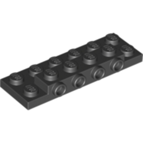 LEGO® Alkatrészek (Pick a Brick) 4653049 - Fekete 2x6x2/3 Lap Csatlakozóval