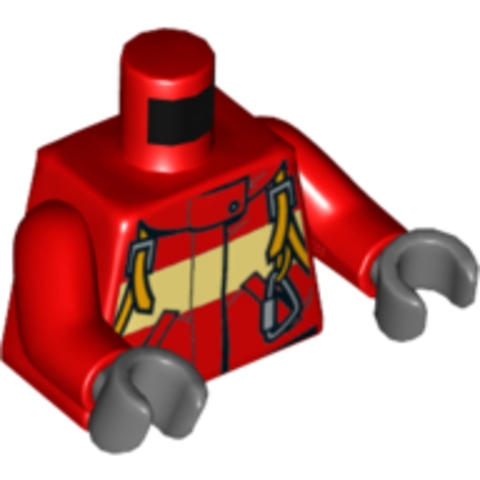 LEGO® Alkatrészek (Pick a Brick) 4654332 - Piros Tűzoltó felső rész
