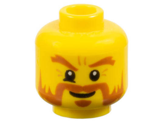 LEGO® Alkatrészek (Pick a Brick) 4656483 - Sárga Szakállas minifigura férfi fej