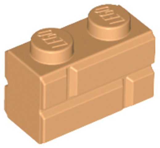 LEGO® Alkatrészek (Pick a Brick) 4656783 - Közepes nugát 1X2 Kőműves Elem tégla
