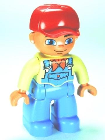LEGO® Minifigurák 47394pb167 - DUPLO LEGO Ville, Földműves figura
