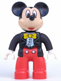 Duplo Figure Lego Ville, Mickey Mouse, Jacket, Vest and Bow Tie