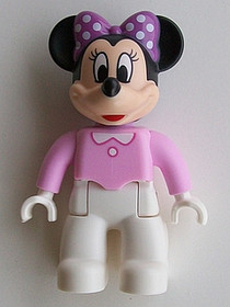 Duplo Figure Lego Ville, Minnie Mouse, Bright Pink