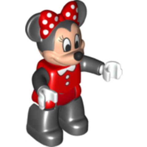 LEGO® Minifigurák 47394pb258 - Duplo Figure Lego Ville, Minnie Mouse, Red Swimsuit