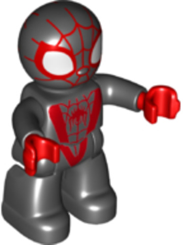 LEGO® Minifigurák 47394pb311 - Duplo Figure Lego Ville, Spider-Man (Miles Morales)
