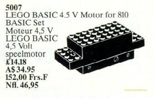 LEGO® Alkatrészek (Pick a Brick) 5007-1 - basic motor 4.5V fekete