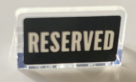 Átlátszó 1X2X1 Fal Elem, Reserved felirattal