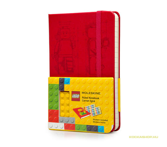 LEGO® Seasonal 588176 - Moleskine jegyzetfüzet piros (90x140x15)