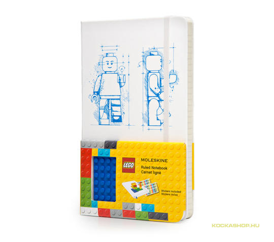 LEGO® Seasonal 588179 - Moleskine jegyzetfüzet fehér (90x140x15)
