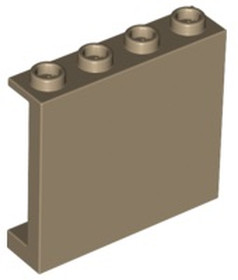 Sötétbézs 1x4x3 Fal Elem
