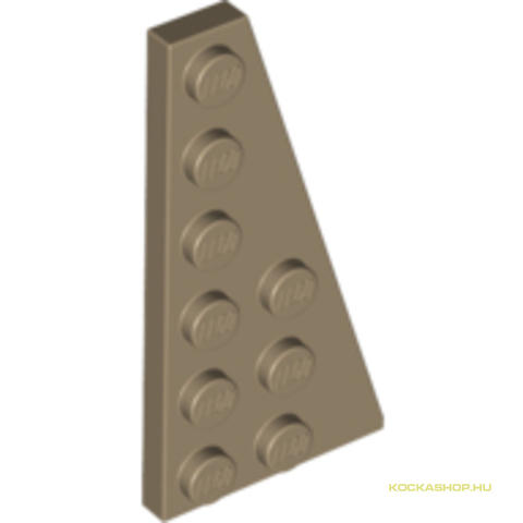 LEGO® Alkatrészek (Pick a Brick) 6002849 - Sötét Cserszínű 6x3 Módosított Laposelem Jobb